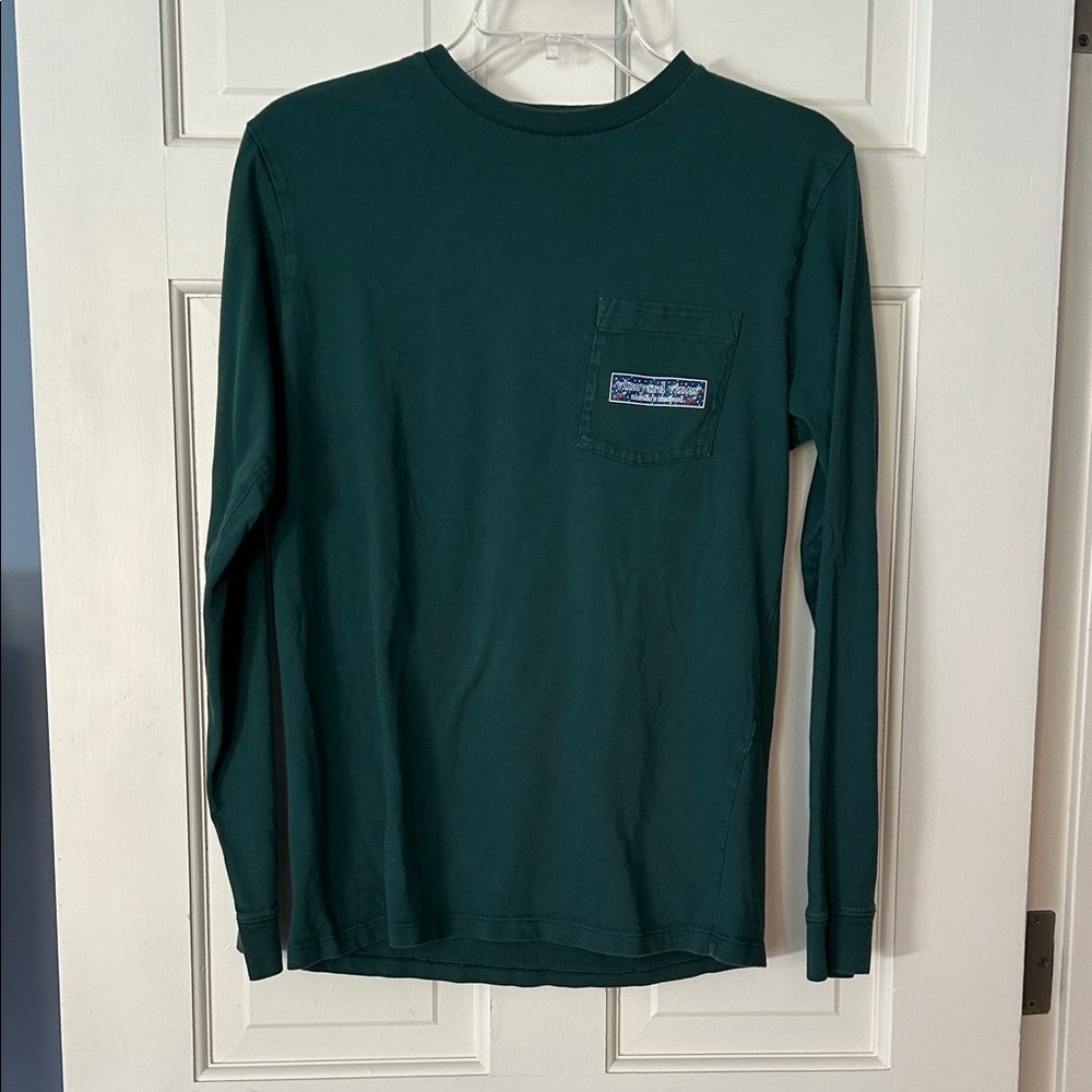 Vineyard Vines XS Dark Green Long Sleeve Tee